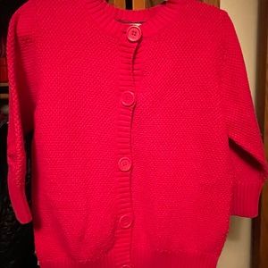 LL Bean Women’s Hot Pink Cardi Size Large Like New!  MOVING EVERYTHING MUST GO!